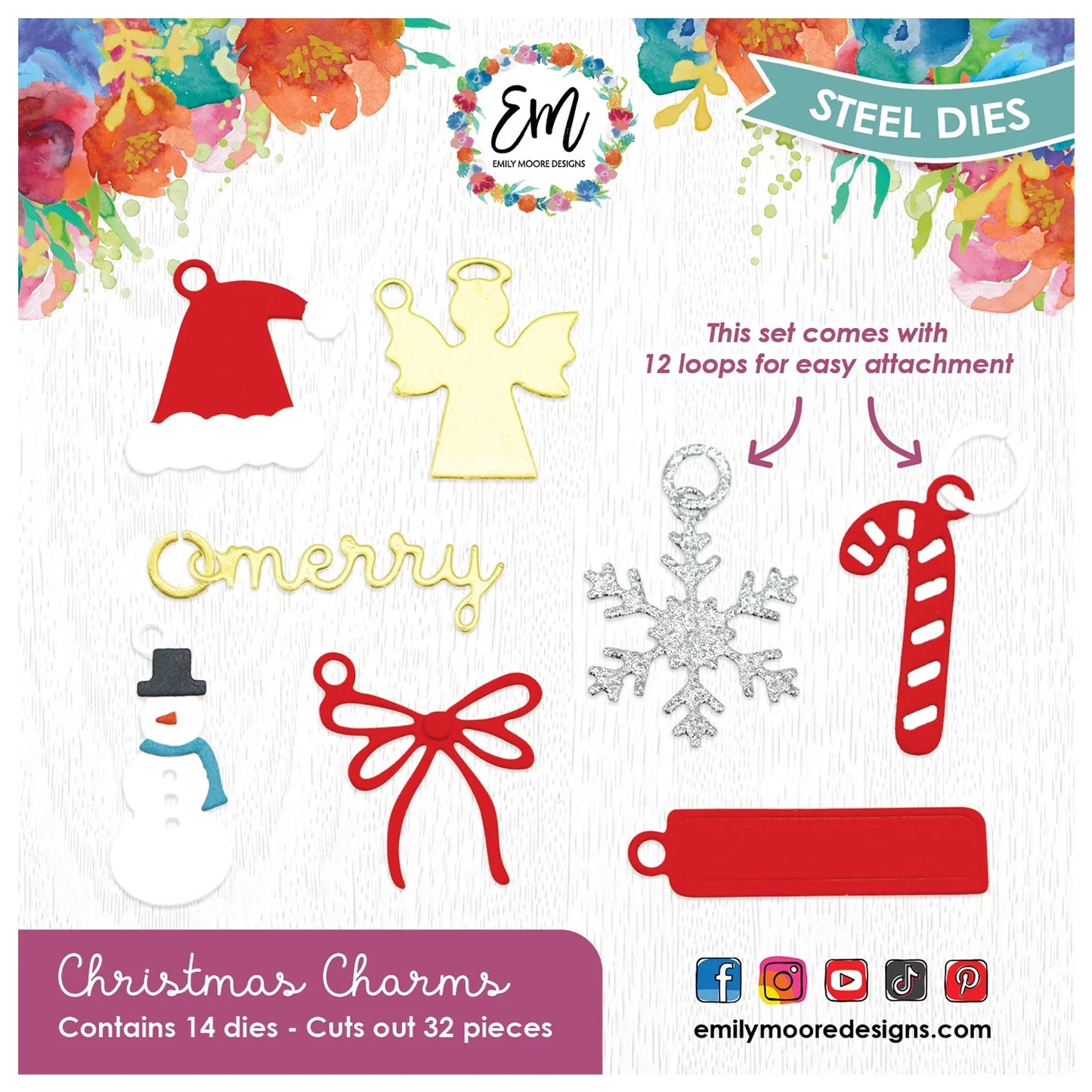 Emily Moore Designs - Dies - Christmas Charms