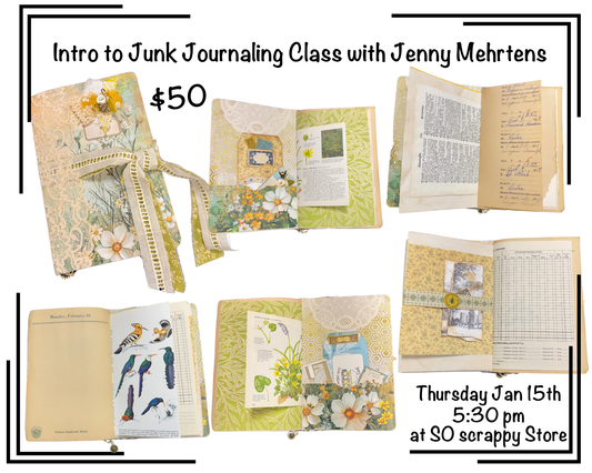 Introduction to Junk Journaling 101 Class with Jenny Mehrtens
