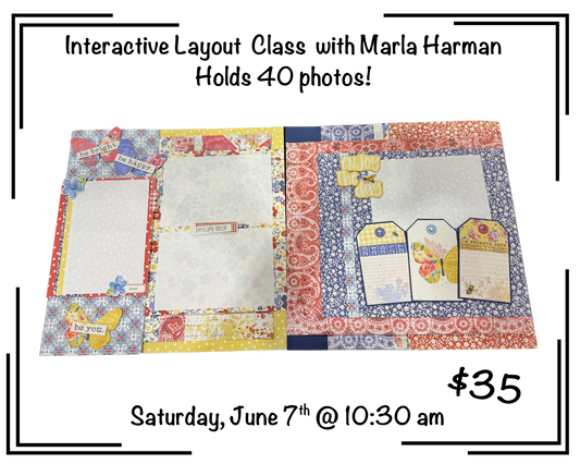Simple Stories - Simple Vintage Market 2-page Interactive Layout Class with Marla Harman