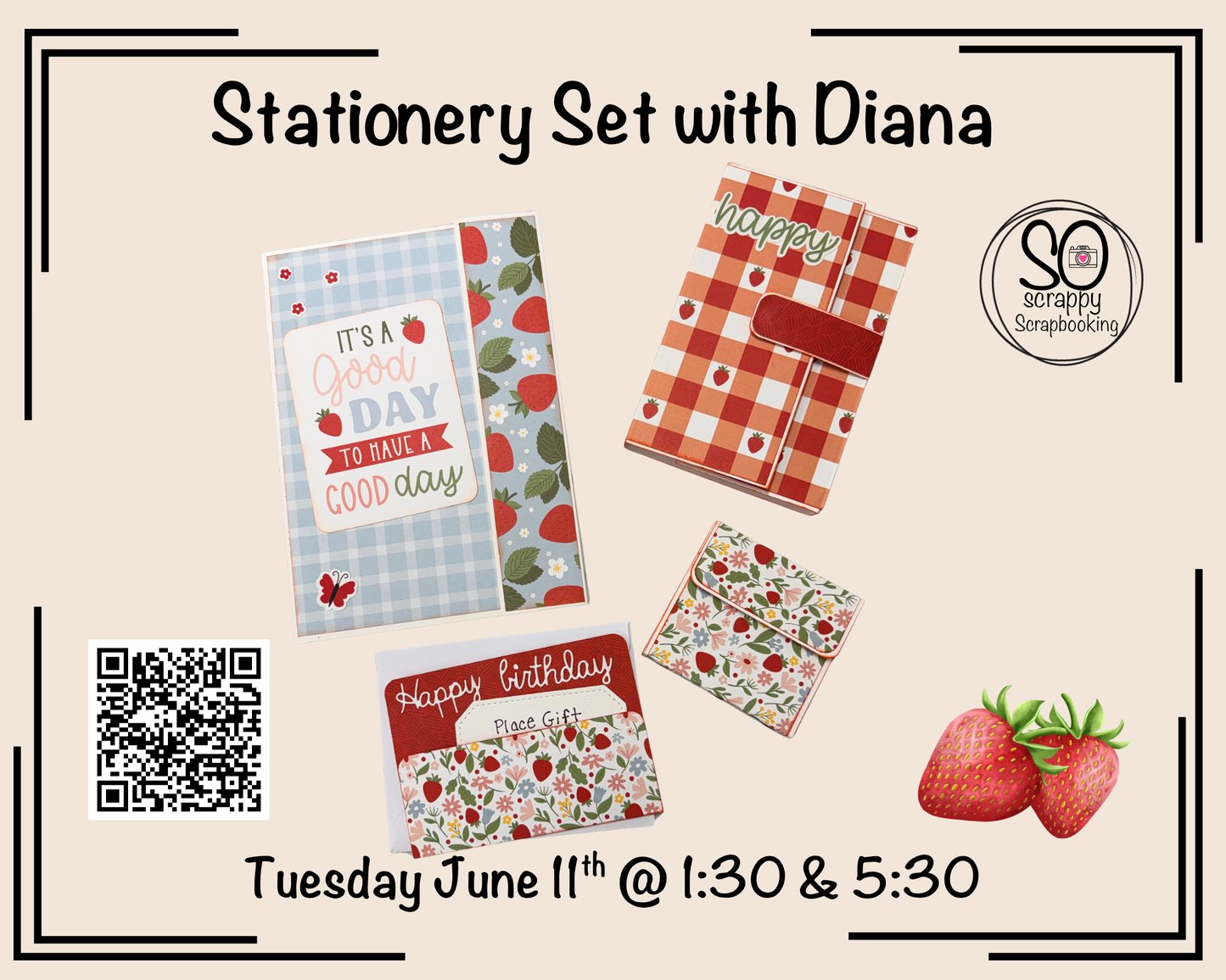 Stationery Gift Set Class with Diana June 11th