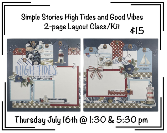 Simple Stories - AIR Exclusive - July Two-Page Layout Kit And Class