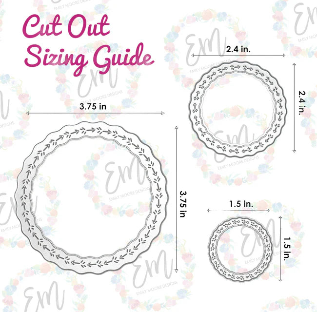 Emily Moore Designs - Full Circle Collection - Dies - Decorative Circle
