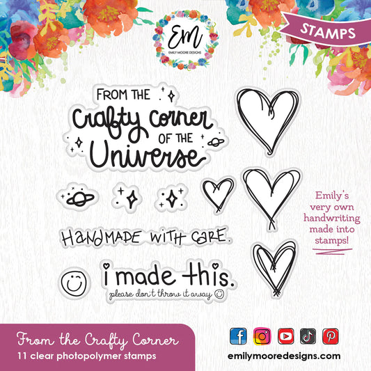 Emily Moore Designs - Full Circle Collection - Clear Photopolymer Stamps - From The Crafty Corner