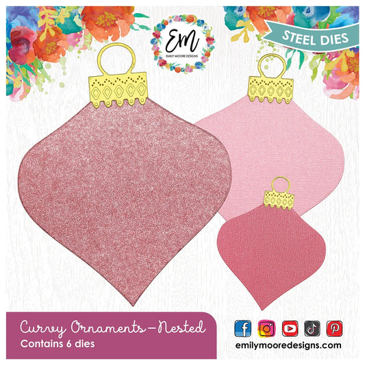 Emily Moore Designs - Dies - Nested Curvy Ornament