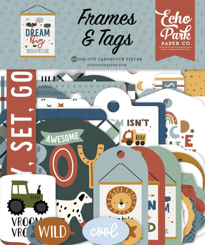 Echo Park - Dream Big Little Boy - Frames & Tags