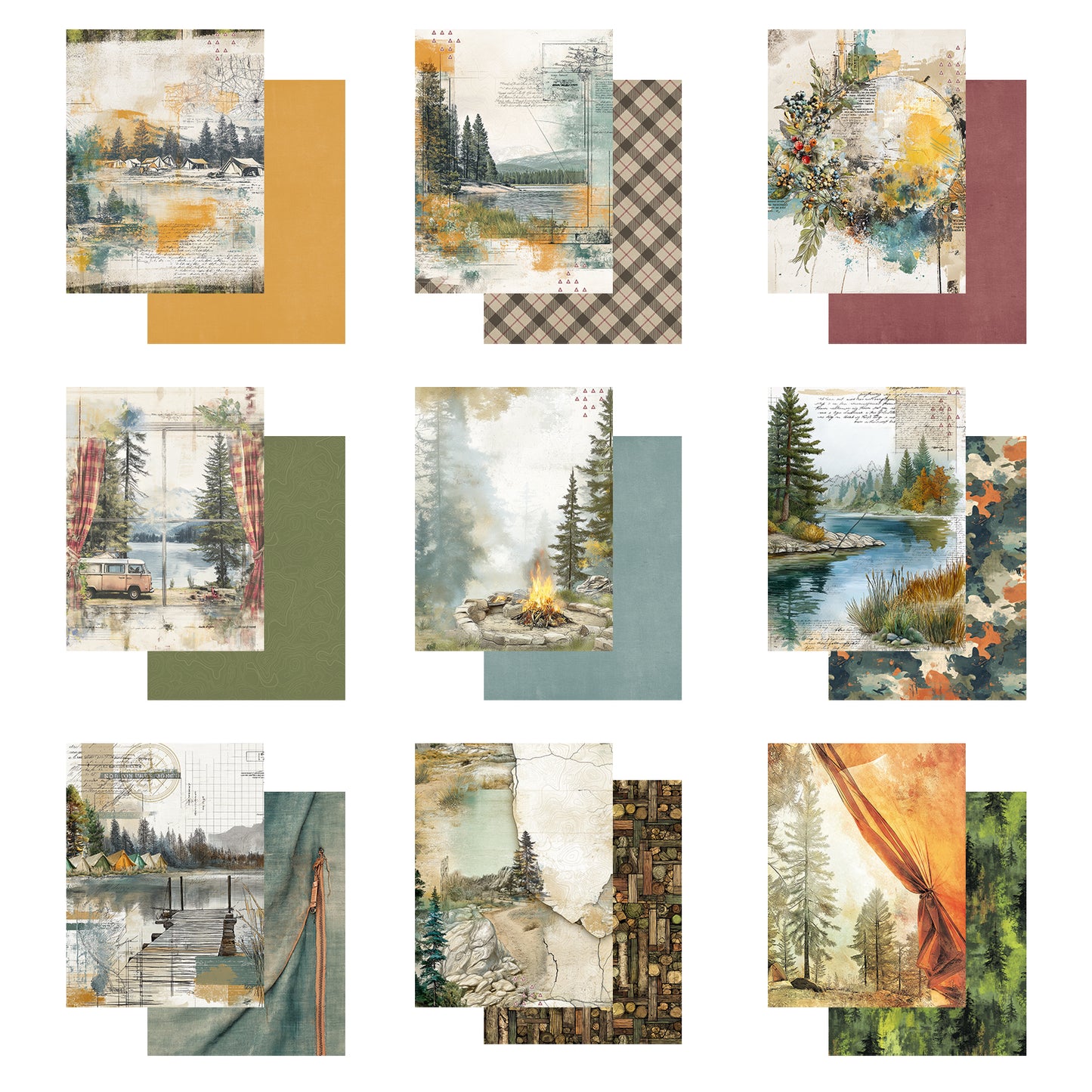 49 And Market - Campfire Memories Collection - 6 x 8 Collection Pack