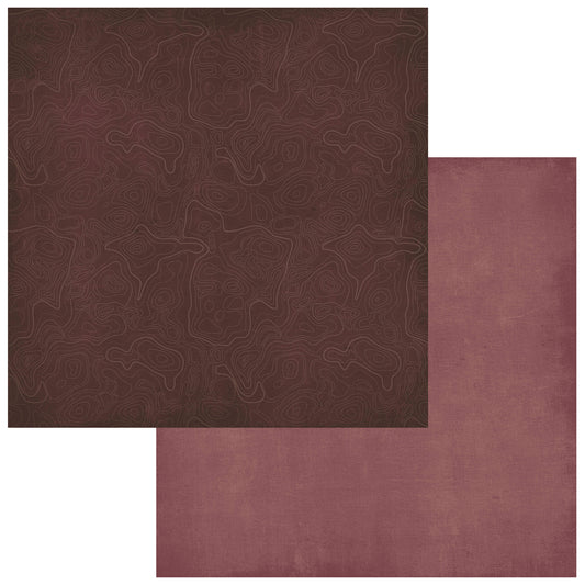 49 and Market - Campfire Memories Collection - 12 x 12 Double Sided Paper - Solids Sheet 1