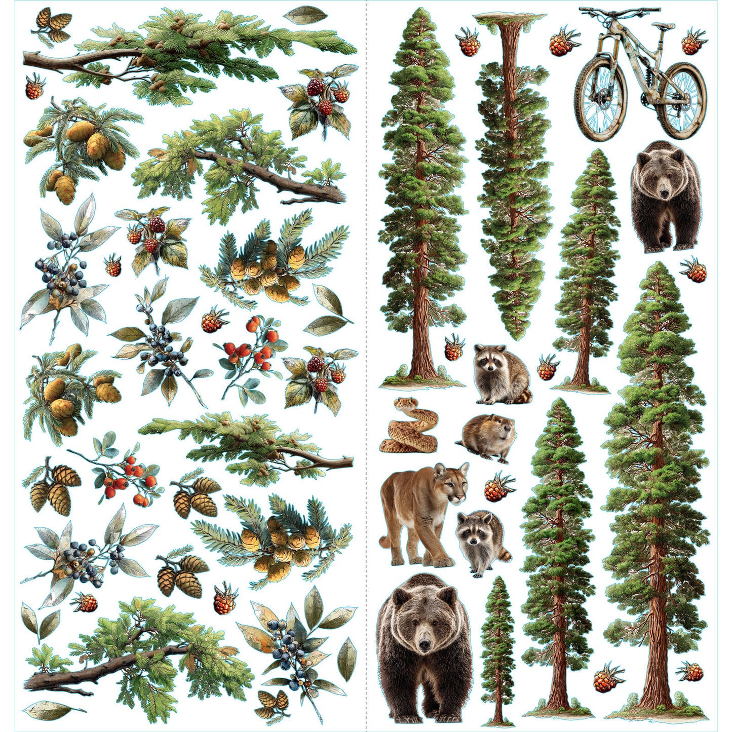 49 and Market - Campfire Memories Collection - Laser Cut Camping Elements
