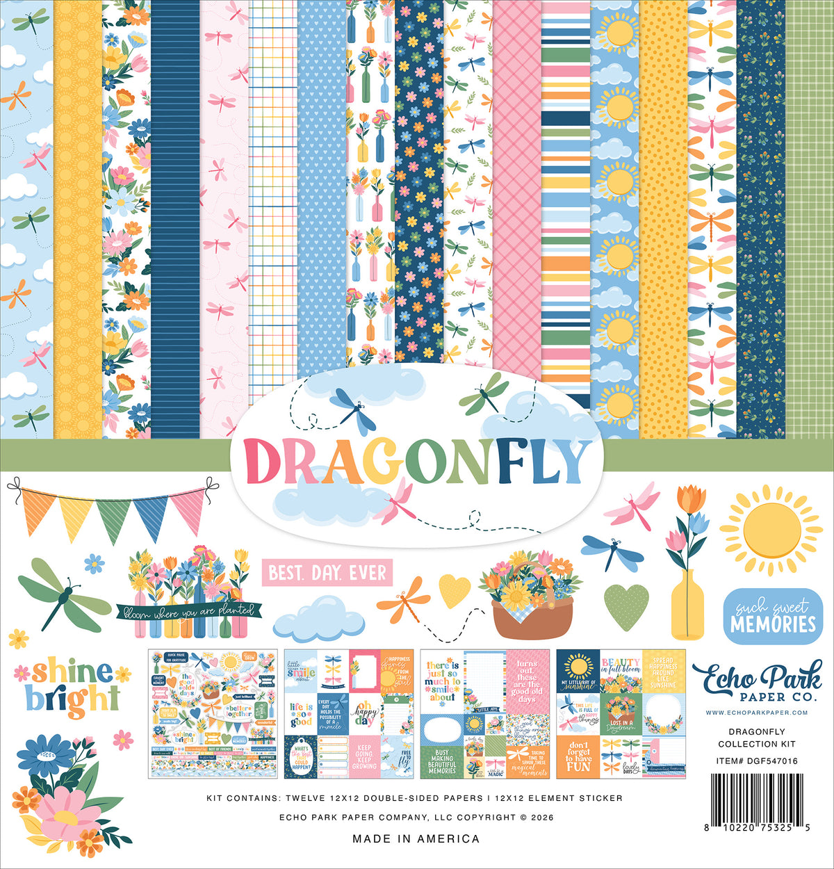 Echo Park - Dragonfly Collection - 12 x 12 Collection Kit