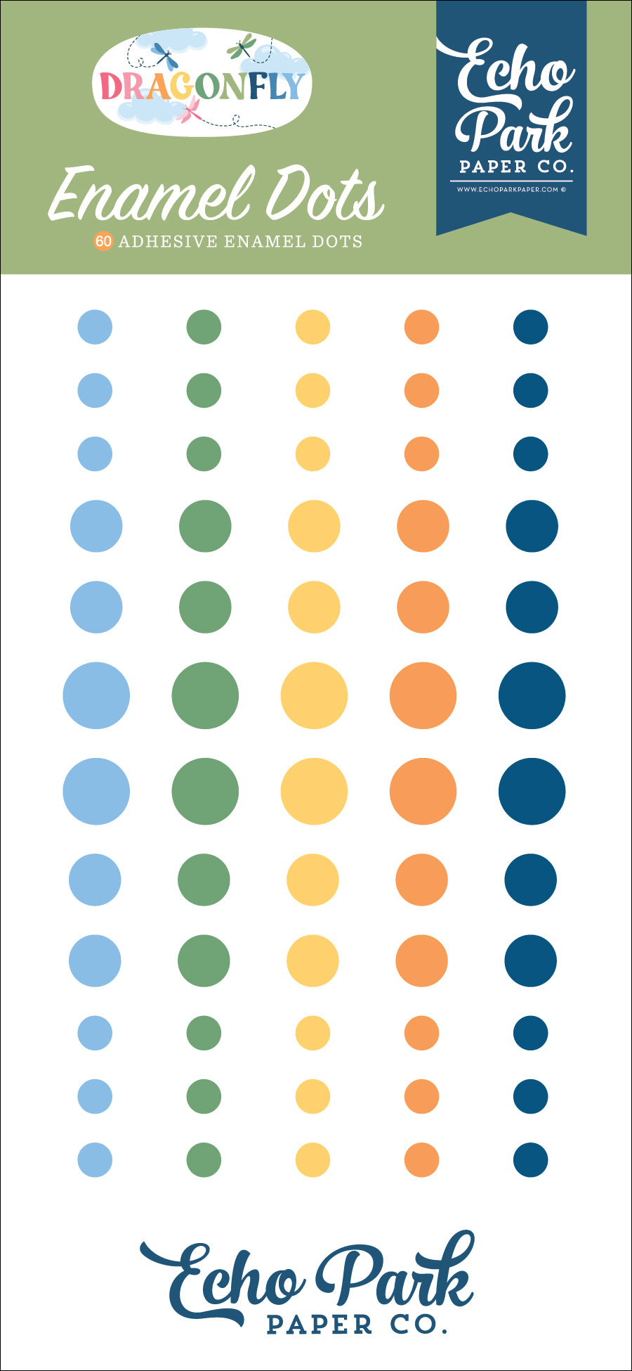 Echo Park - Dragonfly Collection - Enamel Dots