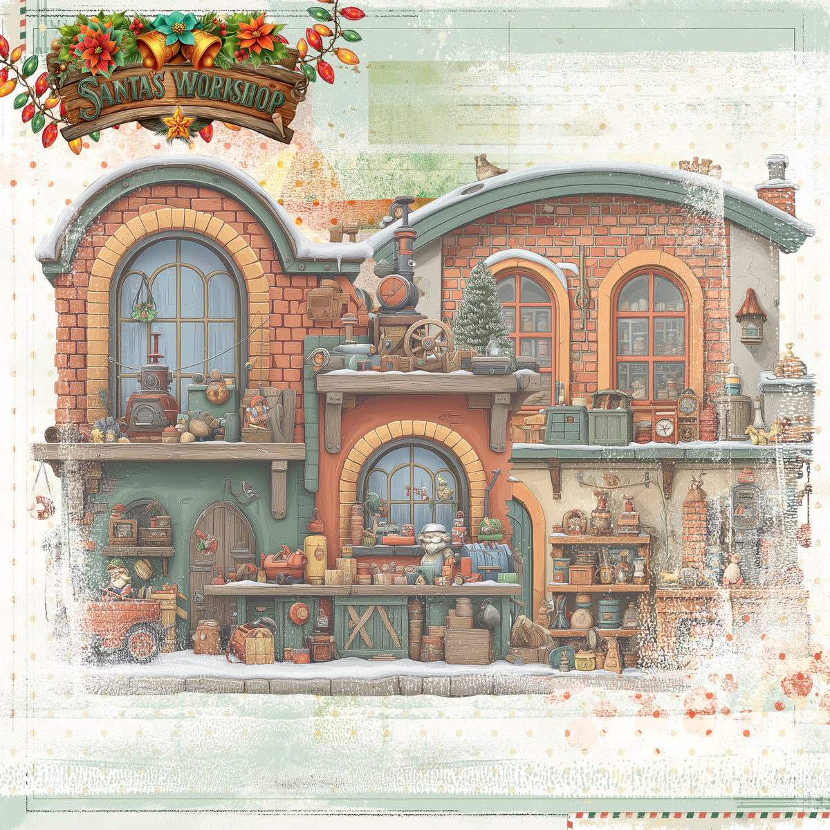 49 And Market - Jolly Jingles Collection - 12 x 12 Double Sided Paper - Santa