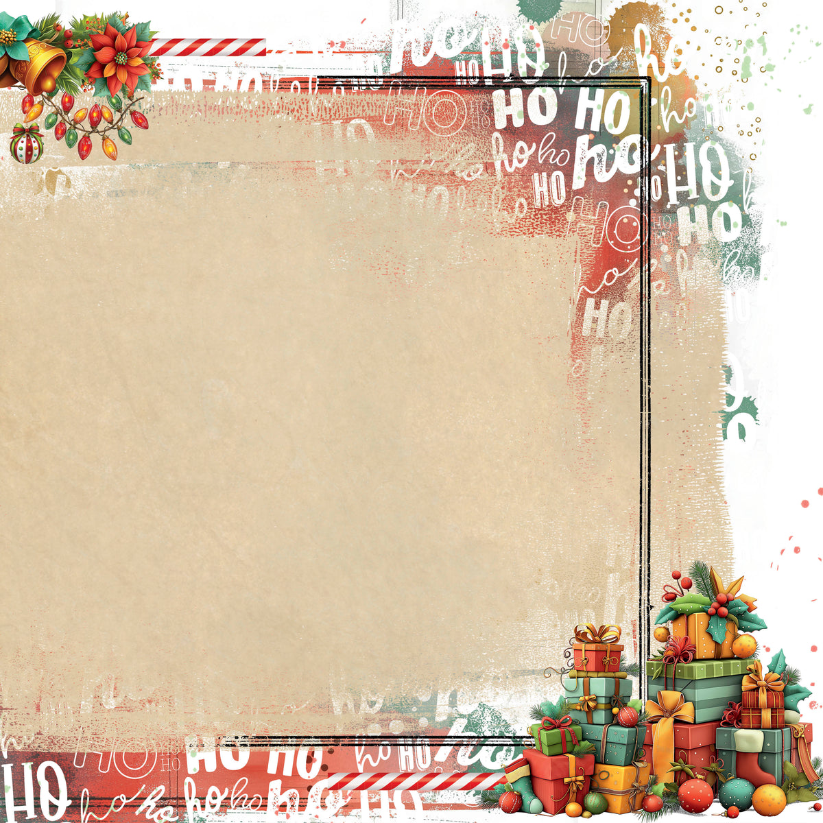 49 And Market - Jolly Jingles Collection - 12 x 12 Double Sided Paper - Christmas