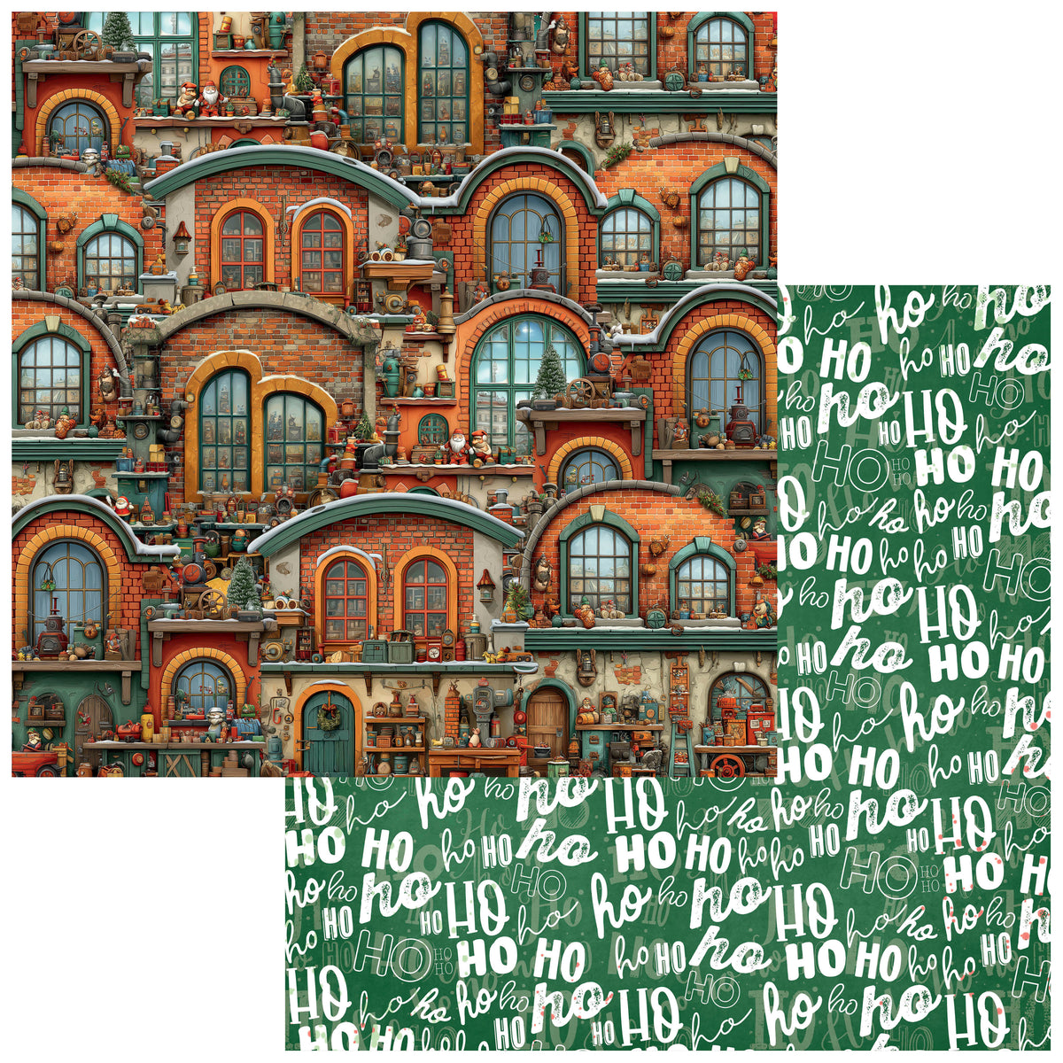 49 And Market - Jolly Jingles Collection - 12 x 12 Double Sided Paper - Joy