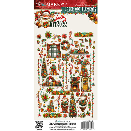 49 And Market - Jolly Jingles Collection -  Laser Cut Elements