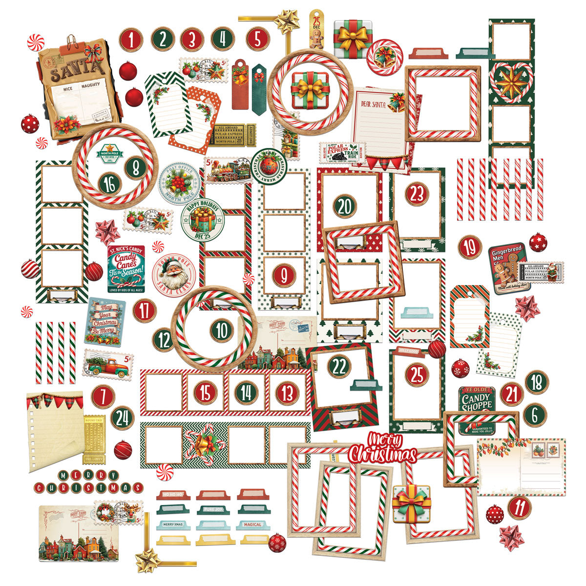 49 And Market - Jolly Jingles Collection -  Ephemera Set