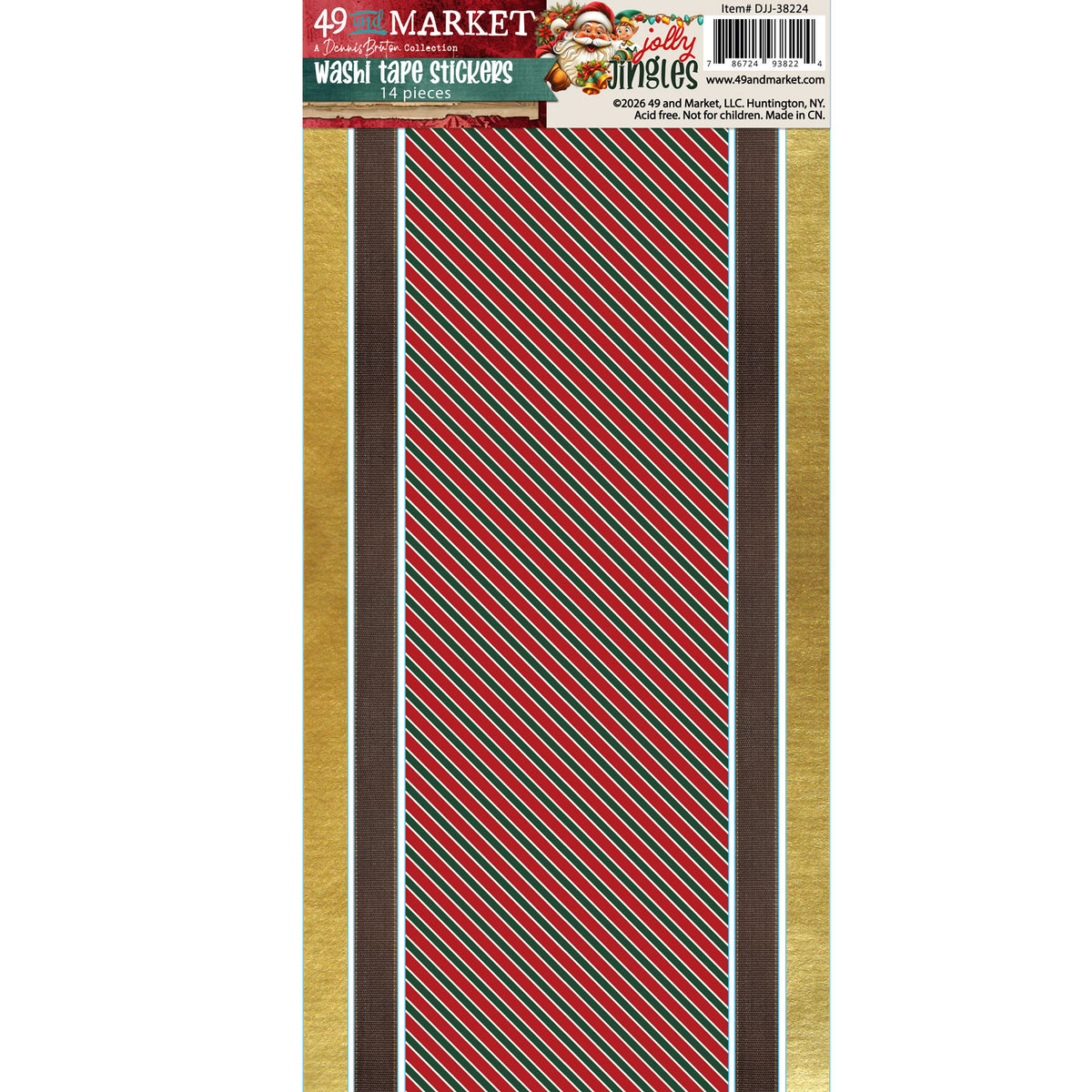 49 And Market - Jolly Jingles Collection -  Washi Sticker Set