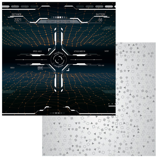 49 and Market - Level Up Collection - 12 x 12 Double Sided Paper - Game On!