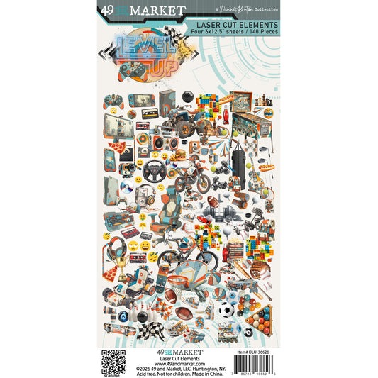 49 And Market - Level Up Collection - Ephemera - Laser Cuts - Elements