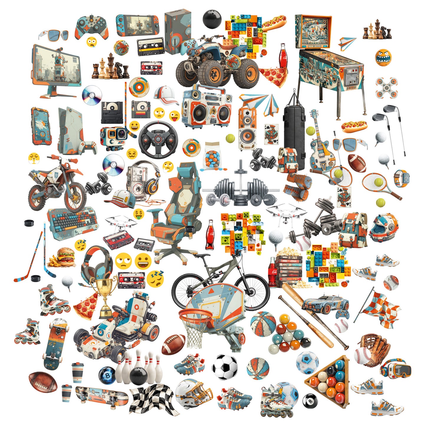 49 And Market - Level Up Collection - Ephemera - Laser Cuts - Elements
