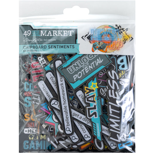 49 And Market - Level Up Collection - Chipboard Set