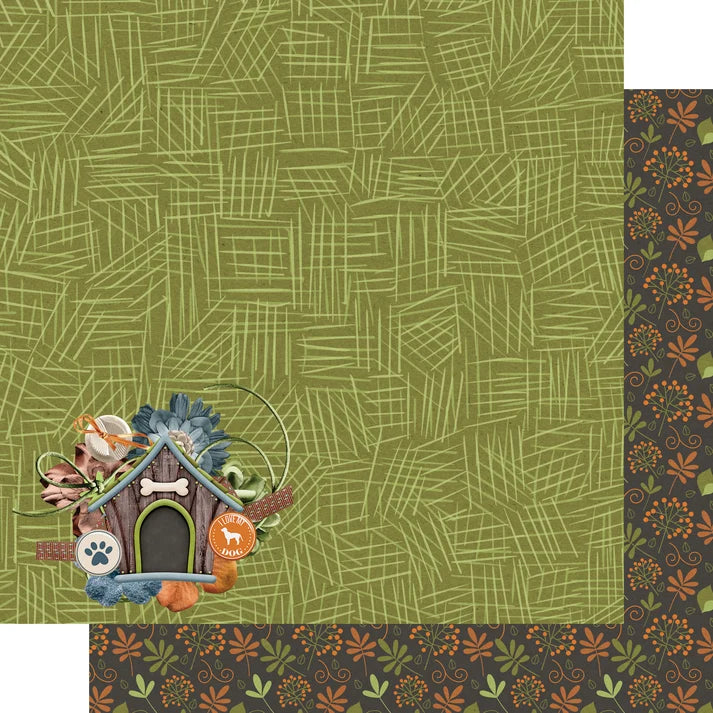 SSC Designs  Dog Lover Collection - 12 x 12 Double Sided Scrapbook Paper Pack And Embellishment Kit
