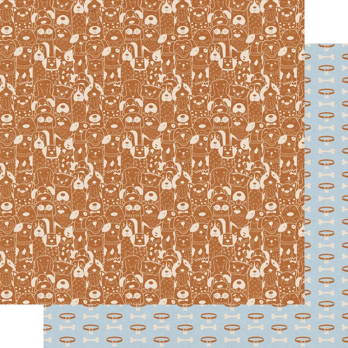SSC Designs  Dog Lover Collection - 12 x 12 Double Sided Scrapbook Paper Pack And Embellishment Kit