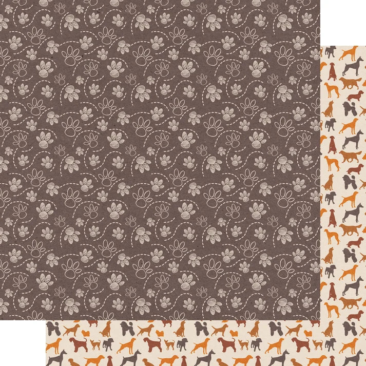 SSC Designs  Dog Lover Collection - 12 x 12 Double Sided Scrapbook Paper Pack And Embellishment Kit