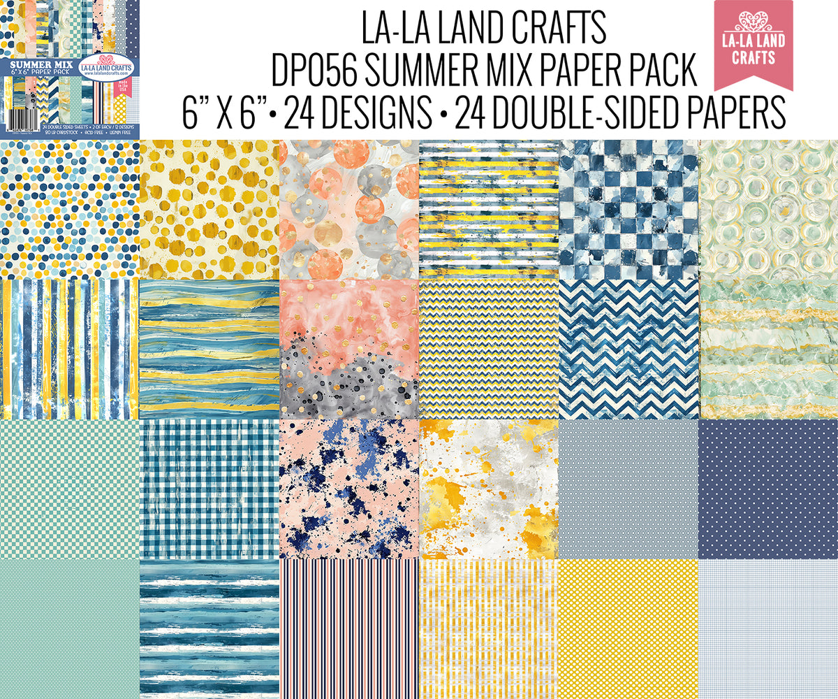 La-La-Land Crafts - 6 x 6 Paper Pack - Summer Mix