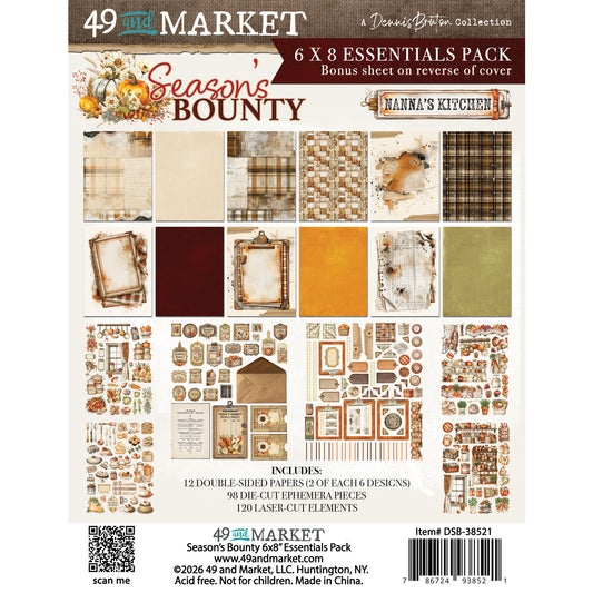 49 And Market - Season's Bounty Collection - 6 x 8 Essential Pack