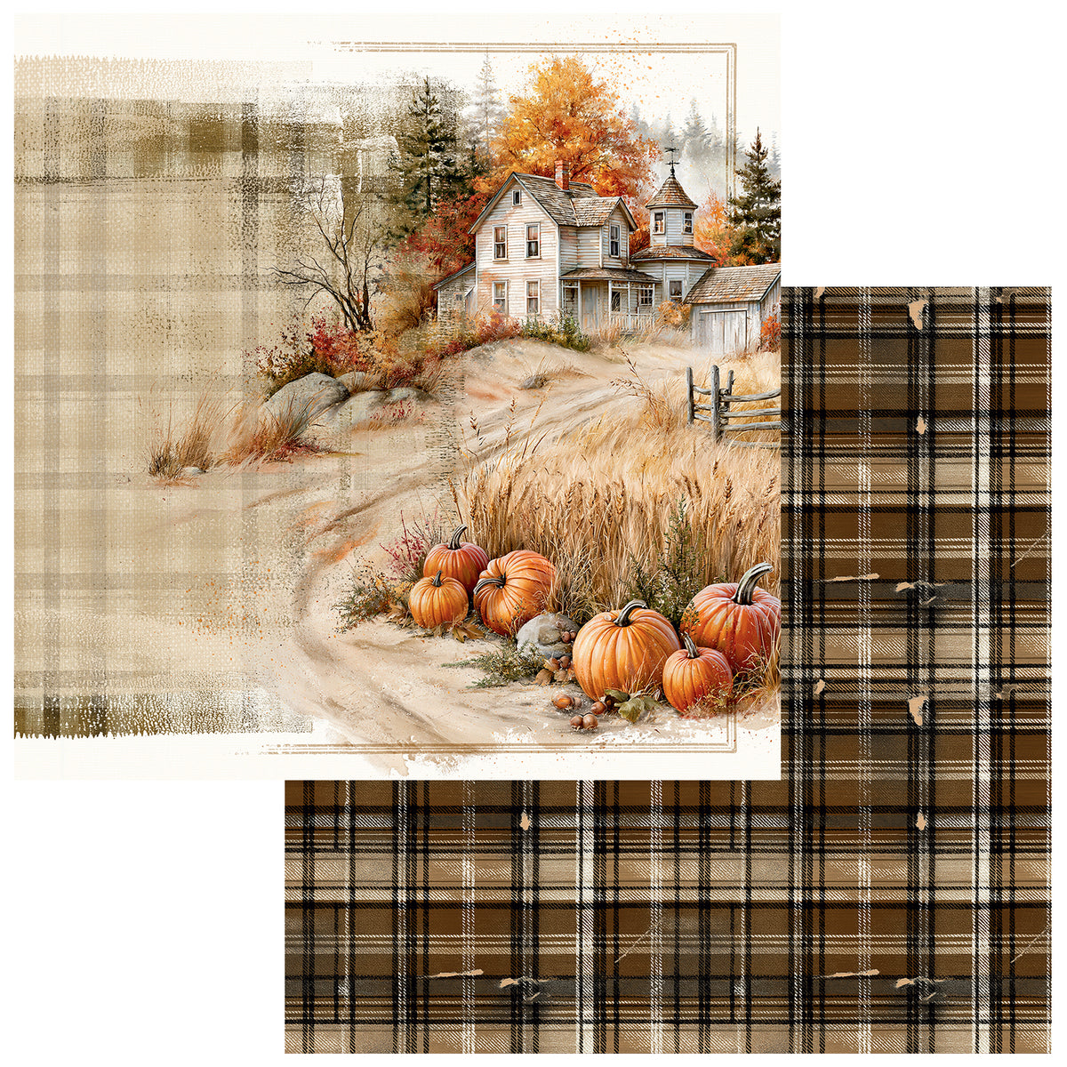 49 And Market - Season's Bounty Collection - 12 x 12 Double Sided Paper - Autumn