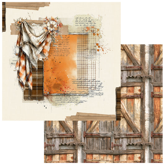 49 And Market - Season's Bounty Collection - 12 x 12 Double Sided Paper - Thankful