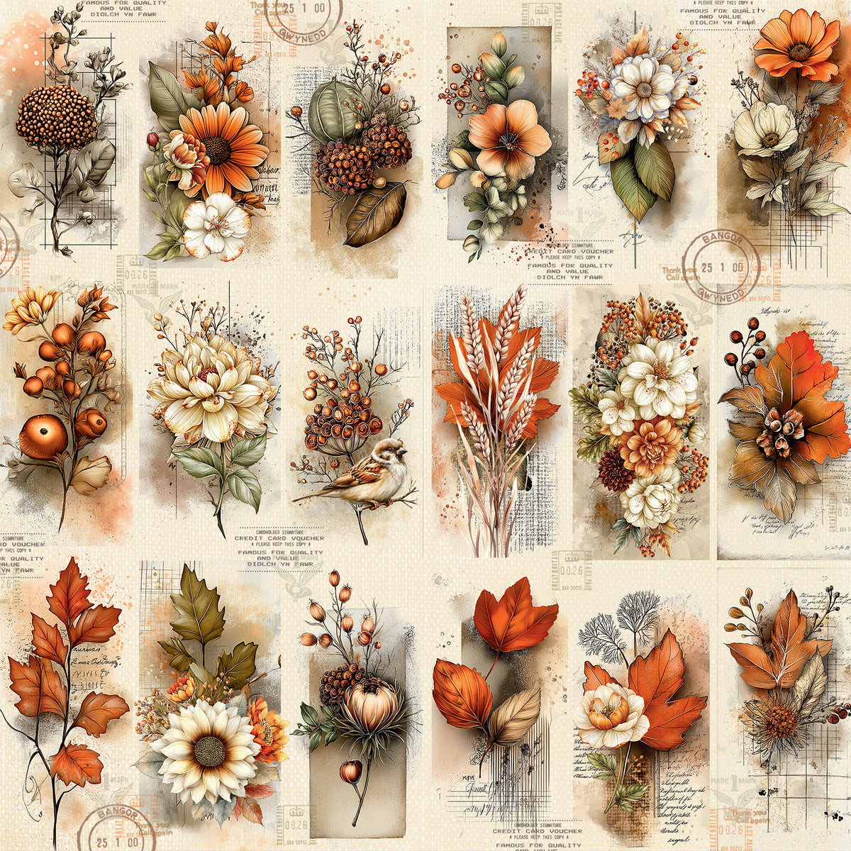 49 And Market - Season's Bounty Collection - 12 x 12 Double Sided Paper - Family
