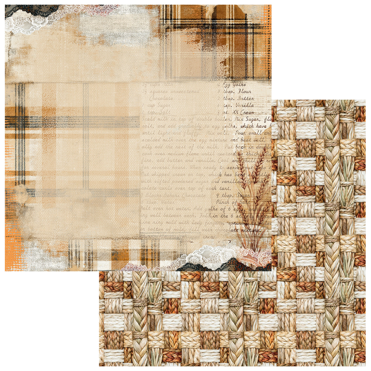 49 And Market - Season's Bounty Collection - 12 x 12 Double Sided Paper - Together