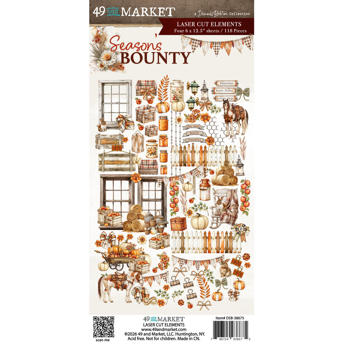 49 And Market - Season's Bounty Collection - Laser Cut Elements
