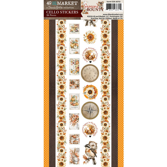 49 And Market - Season's Bounty Collection - Cello Sticker Set