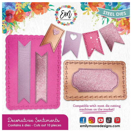 Emily Moore Designs - Dies - Decorative Sentiment