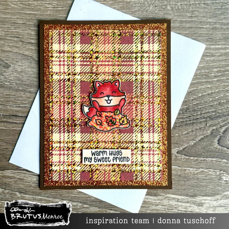 Brutus Monroe - Pumpkin Plaid | DuoFoil Sheets