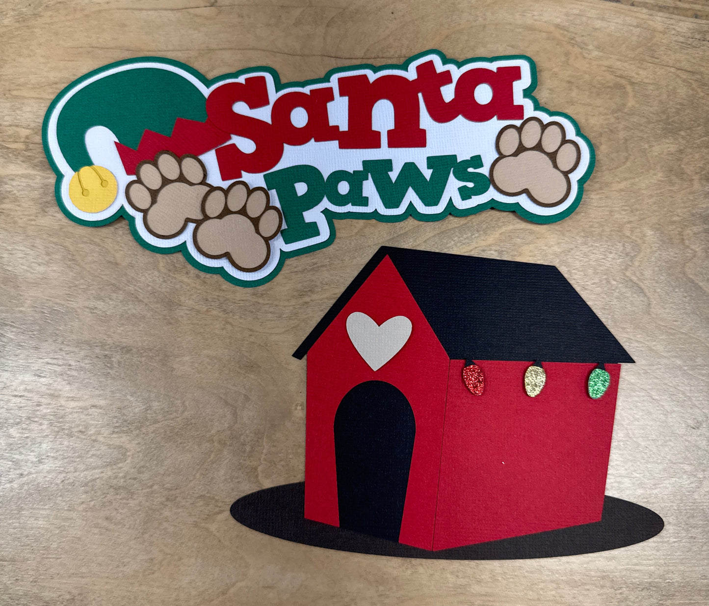 Santa Paws Die Cut Title
