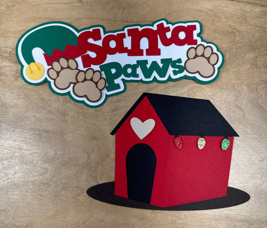 Santa Paws Die Cut Title