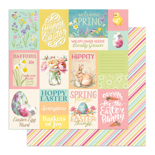 PhotoPlay - Easter Sunday Collection - 12 x 12 Double-Sided Paper - Hoppy Easter
