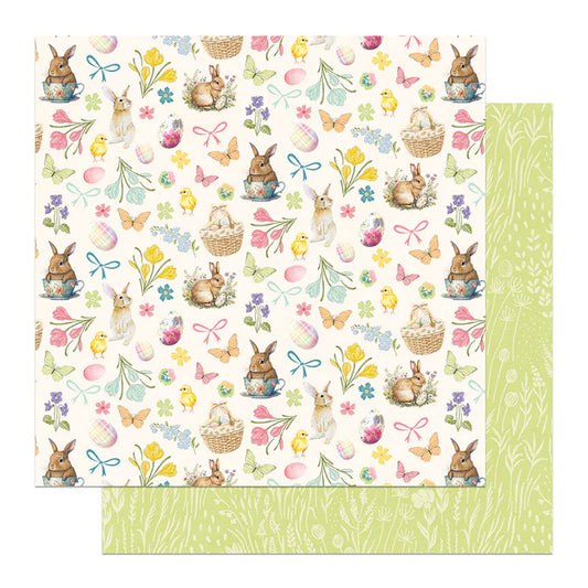 PhotoPlay - Easter Sunday Collection - 12 x 12 Double-Sided Paper - Cotton Tail