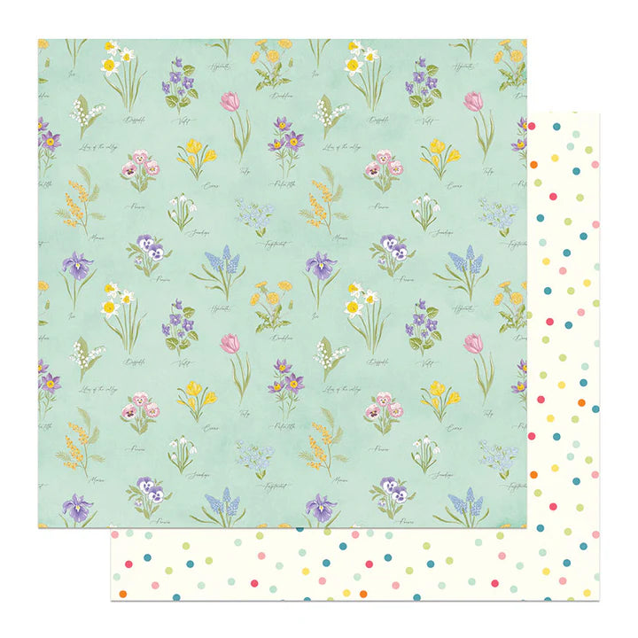 PhotoPlay - Easter Sunday Collection - 12 x 12 Double-Sided Paper - Flower Garden