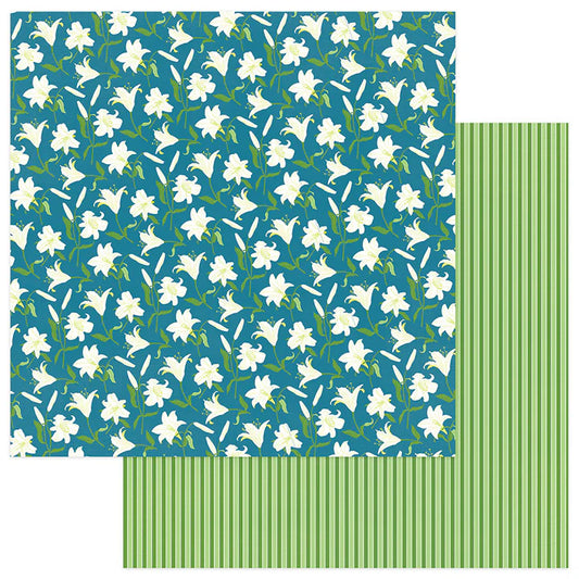 PhotoPlay -Easter Joy Collection - 12 x 12 Double-Sided Paper - Easter Lillies