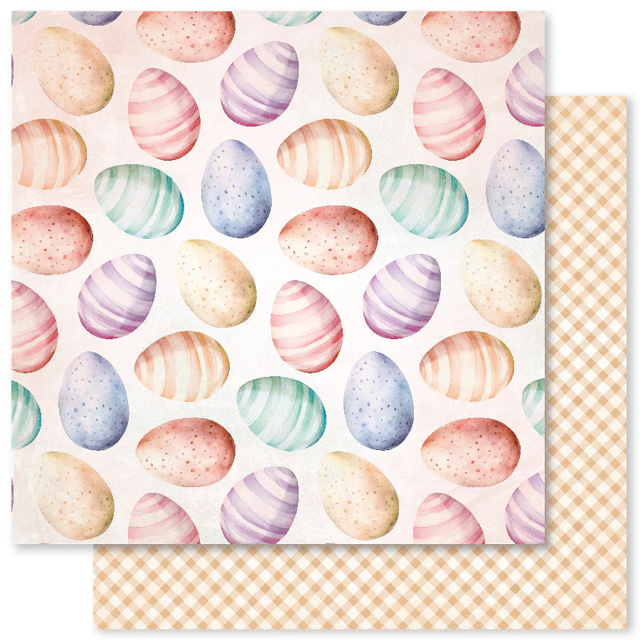 Paper Rose Studio - Double Sided 12 x 12 Paper - Easter Memories Basics C