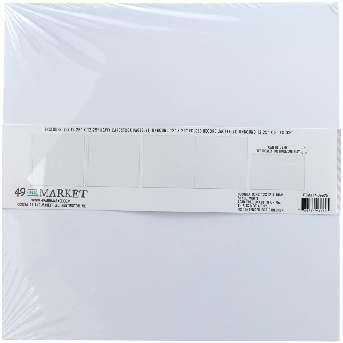 49 And Market - Foundations - 12 x 12 Album - White