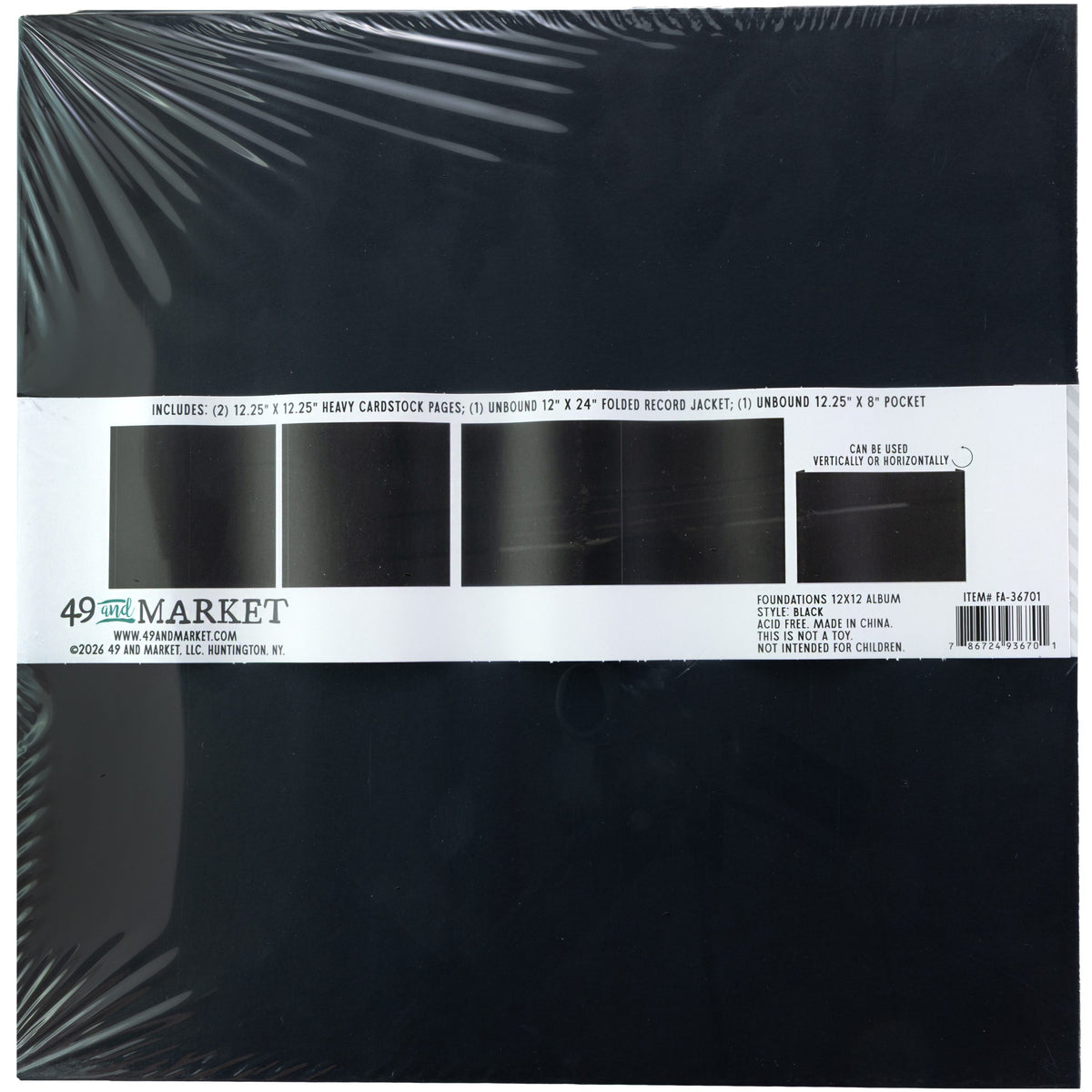 49 And Market - Foundations - 12 x 12 Album - Black