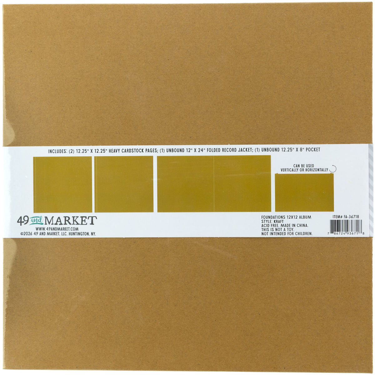 49 And Market - Foundations - 12 x 12 Album - Kraft