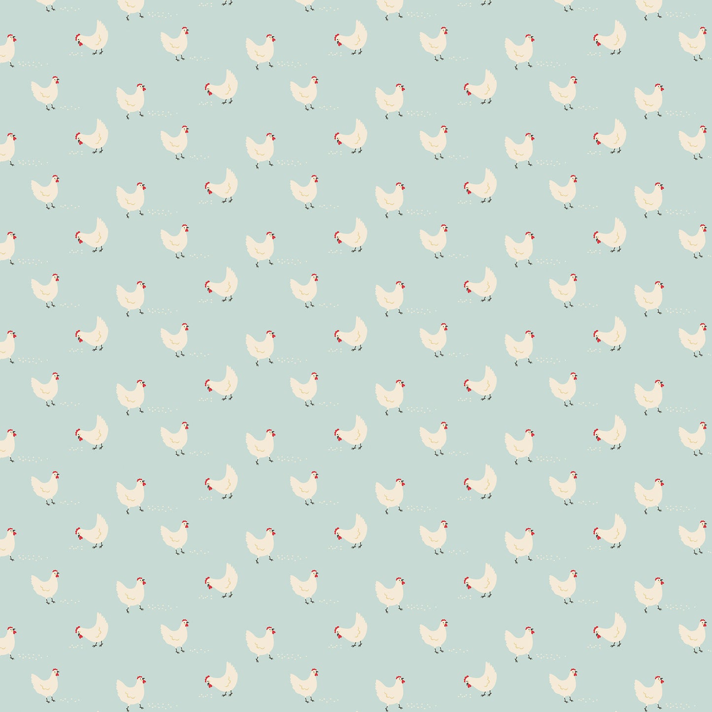 Echo Park - Farmouse Kitchen Collection - 12 x 12 Double Sided Paper - Hungry Hens