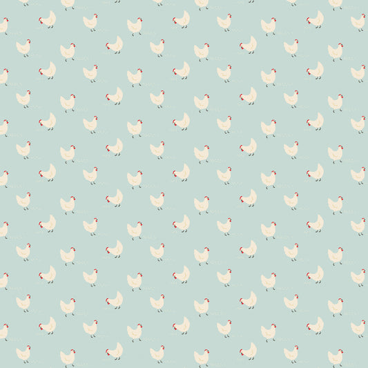 Echo Park - Farmouse Kitchen Collection - 12 x 12 Double Sided Paper - Hungry Hens