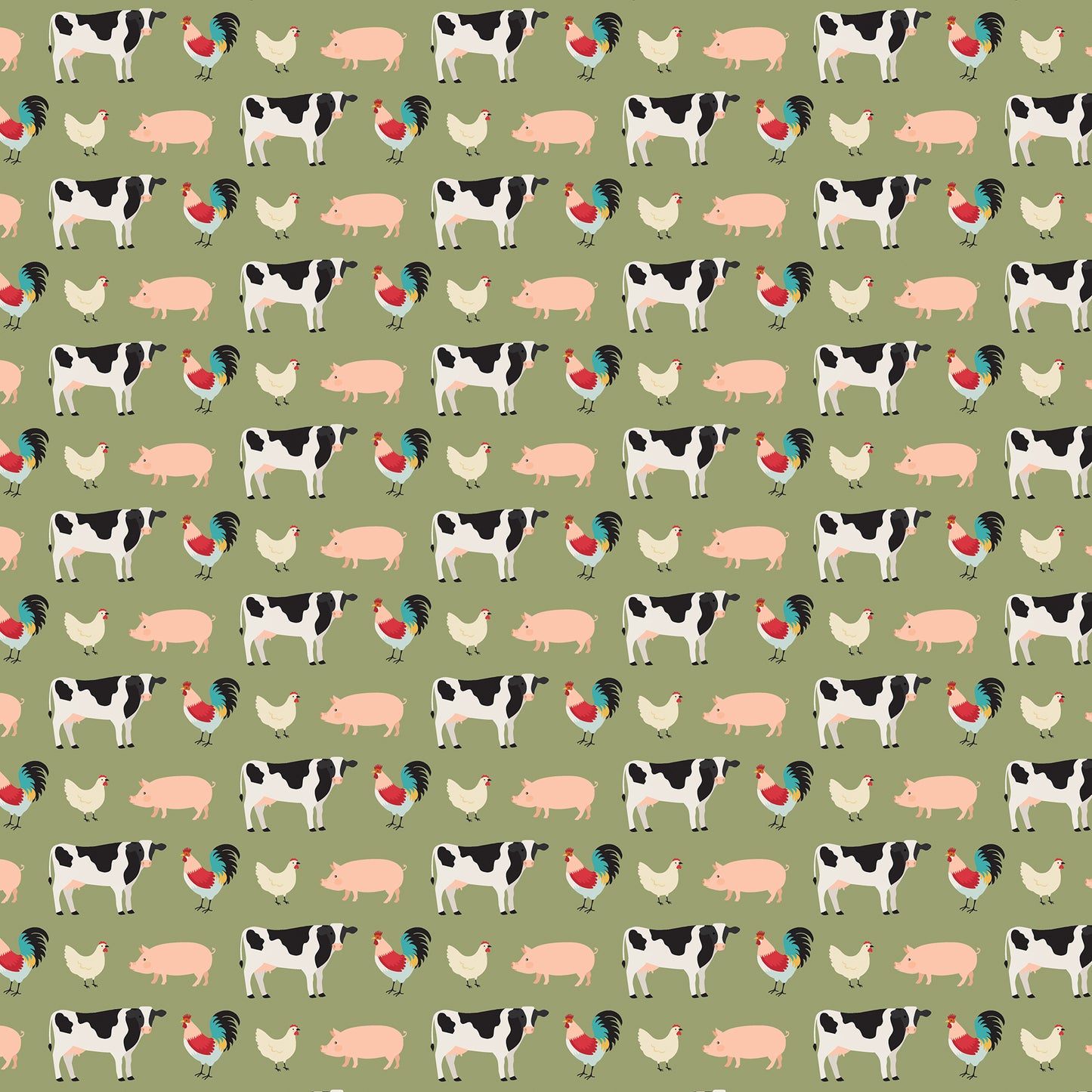 Echo Park - Farmouse Kitchen Collection - 12 x 12 Double Sided Paper - Farmhouse Friends